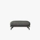 Portage Fabric Ottoman- Rhino