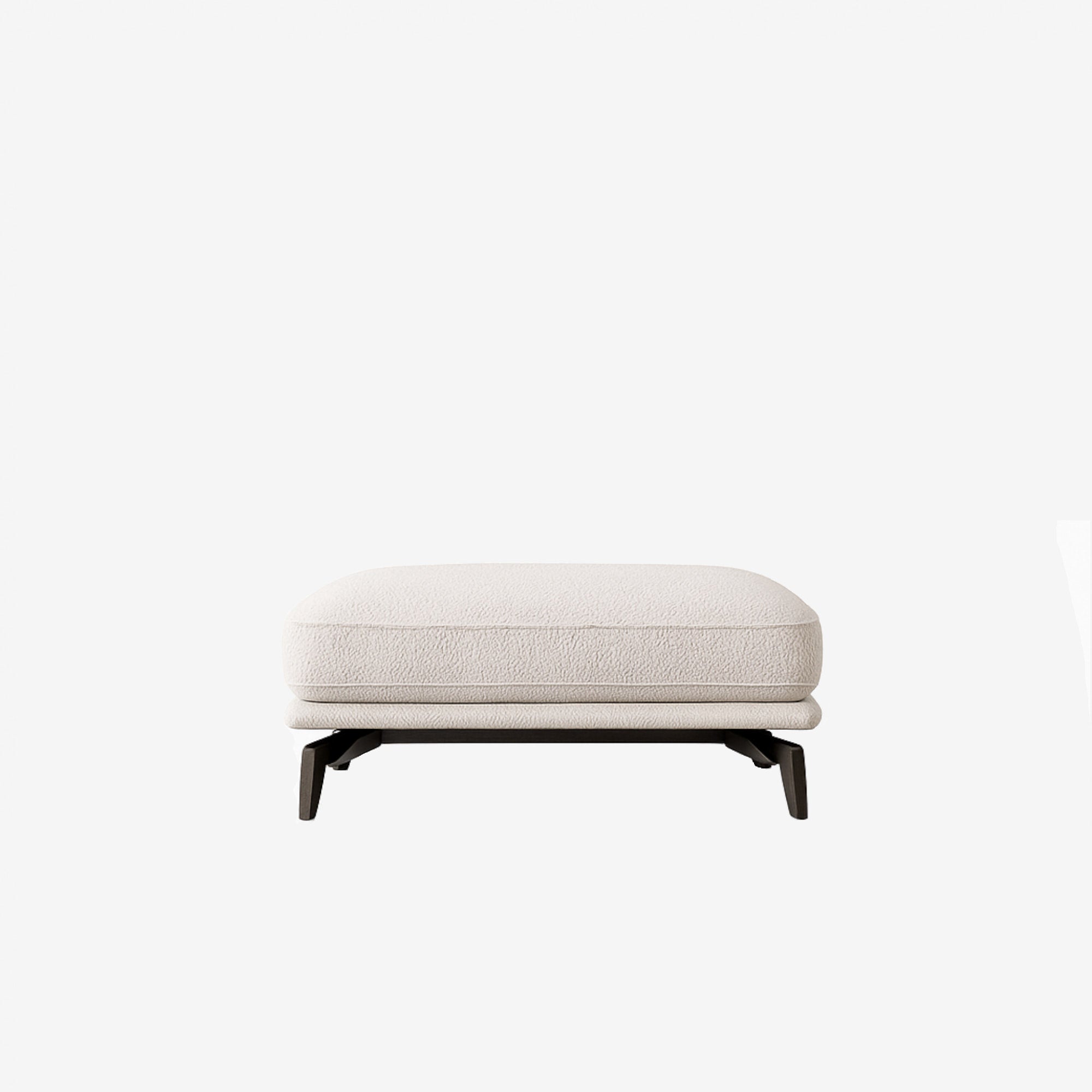 Portage Fabric Ottoman - Seashell