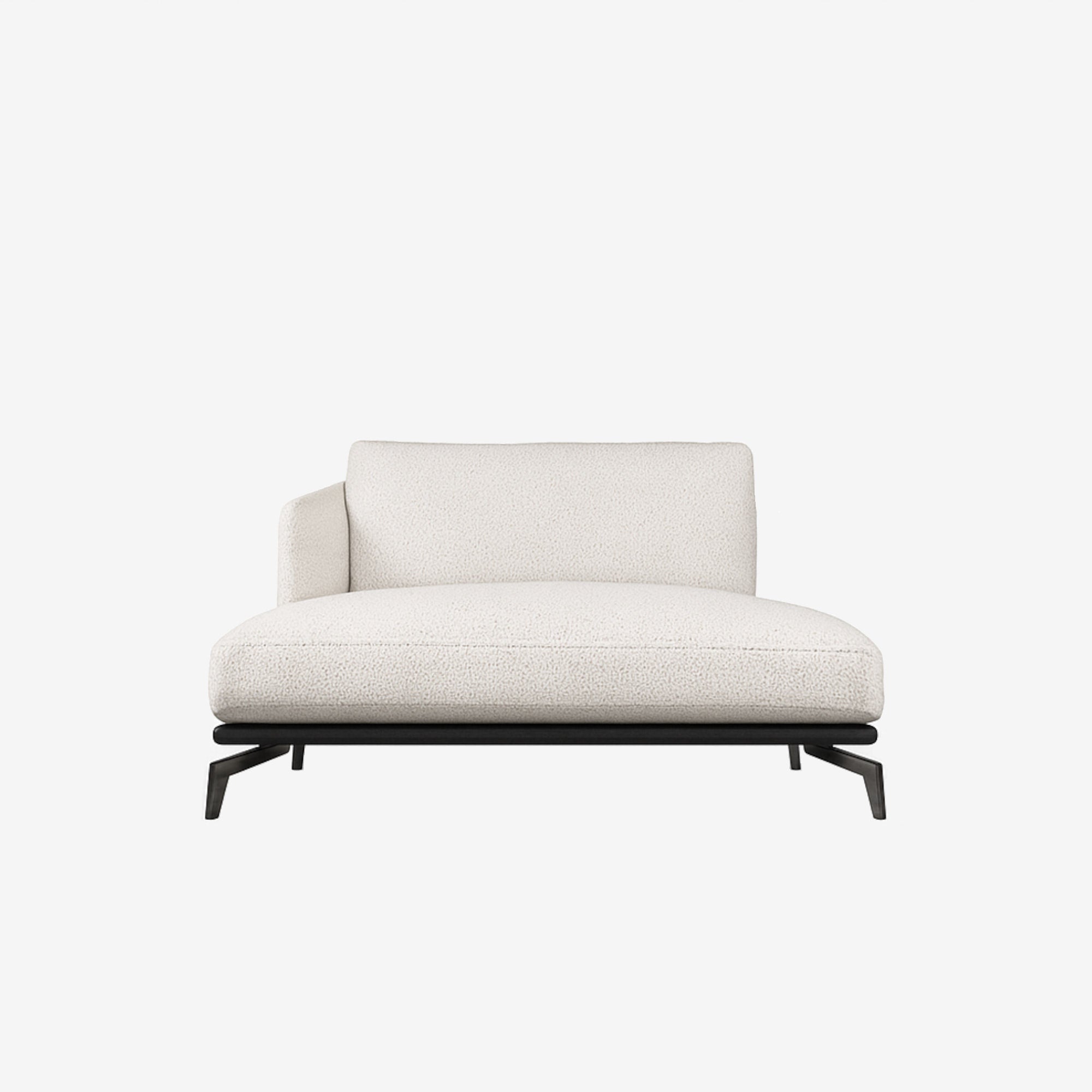Portage Lounge Fabric Sofa Right - Seashell