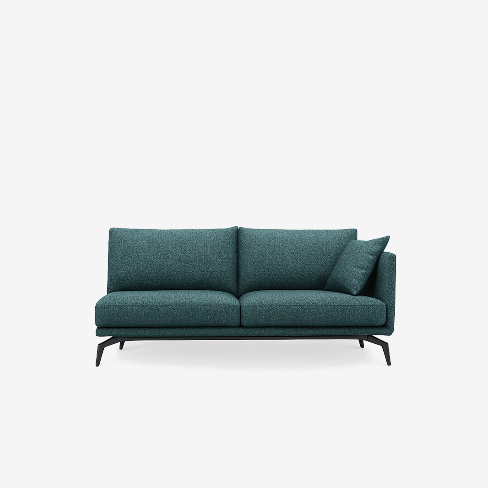 Portage Side Fabric Sofa Left - Ocean