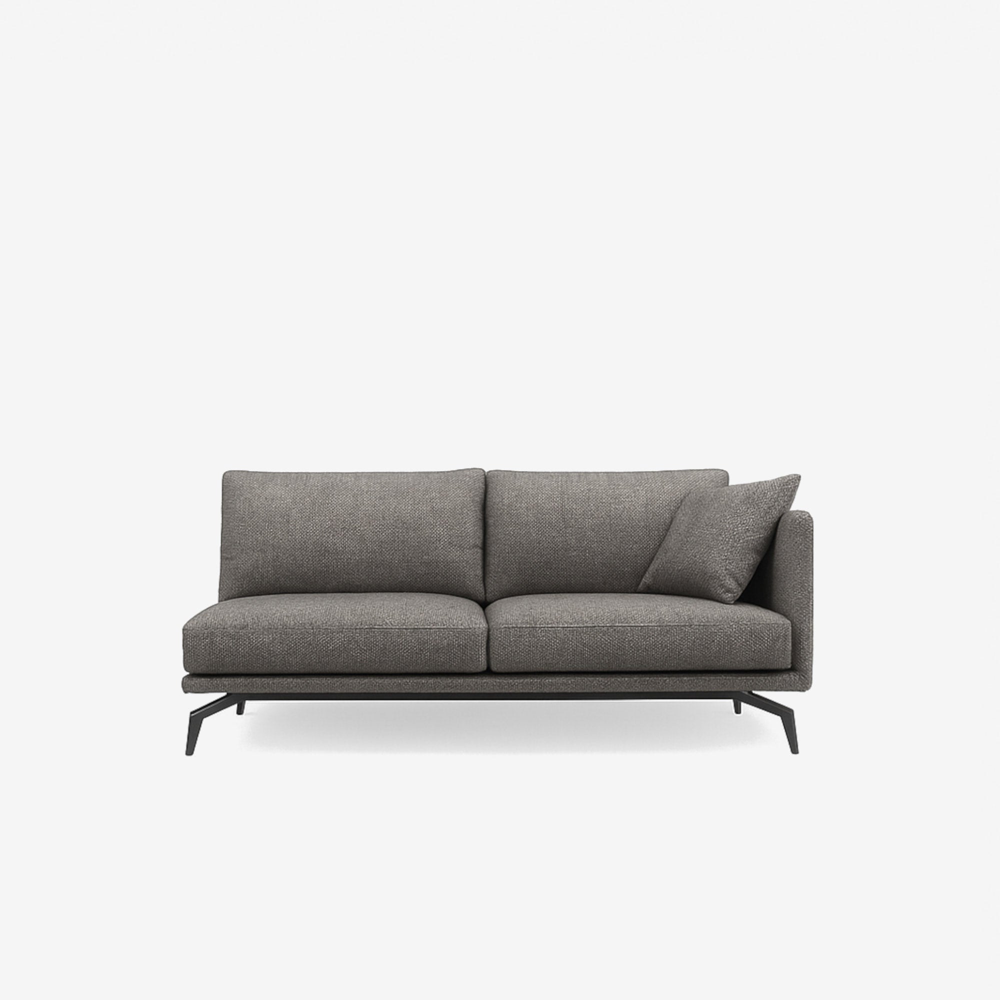 Portage Side Fabric Sofa Left - Rhino
