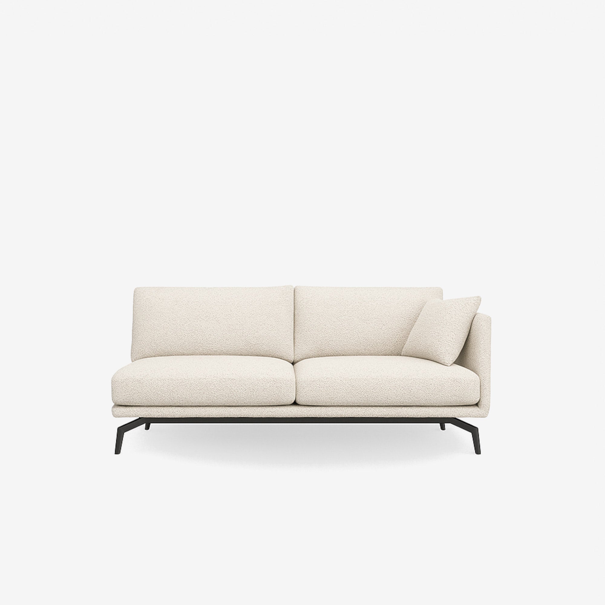 Portage Side Fabric Sofa Left - Seashell