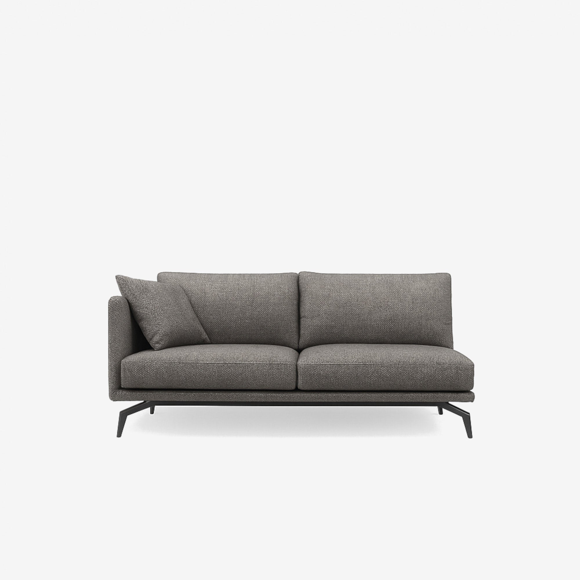 Portage Side Fabric Sofa Right - Rhino