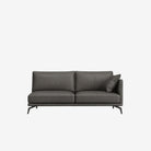 Portage Side Leather Sofa Left - Brianne Grey 