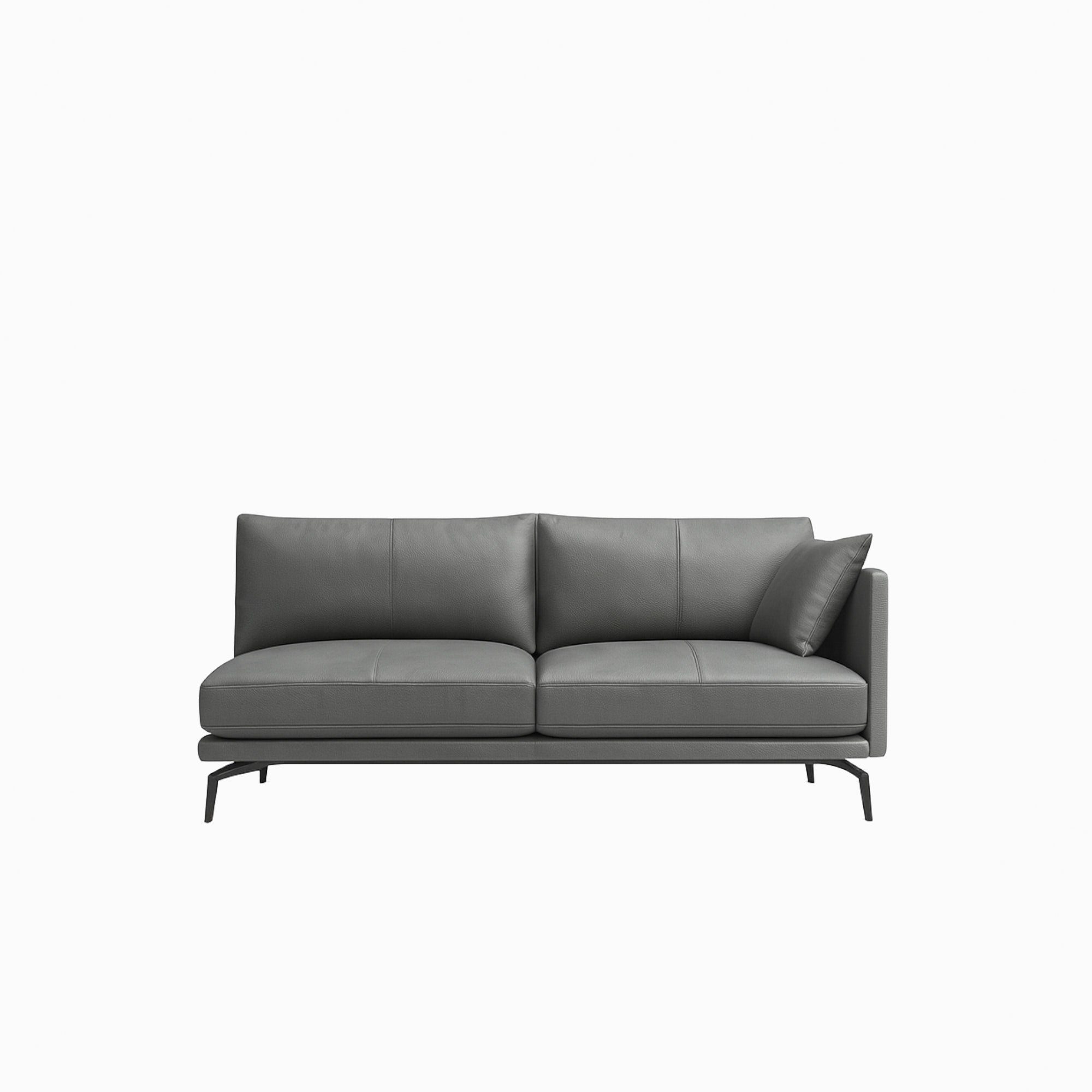 Portage Side Leather Sofa Left - Saint Taupe 