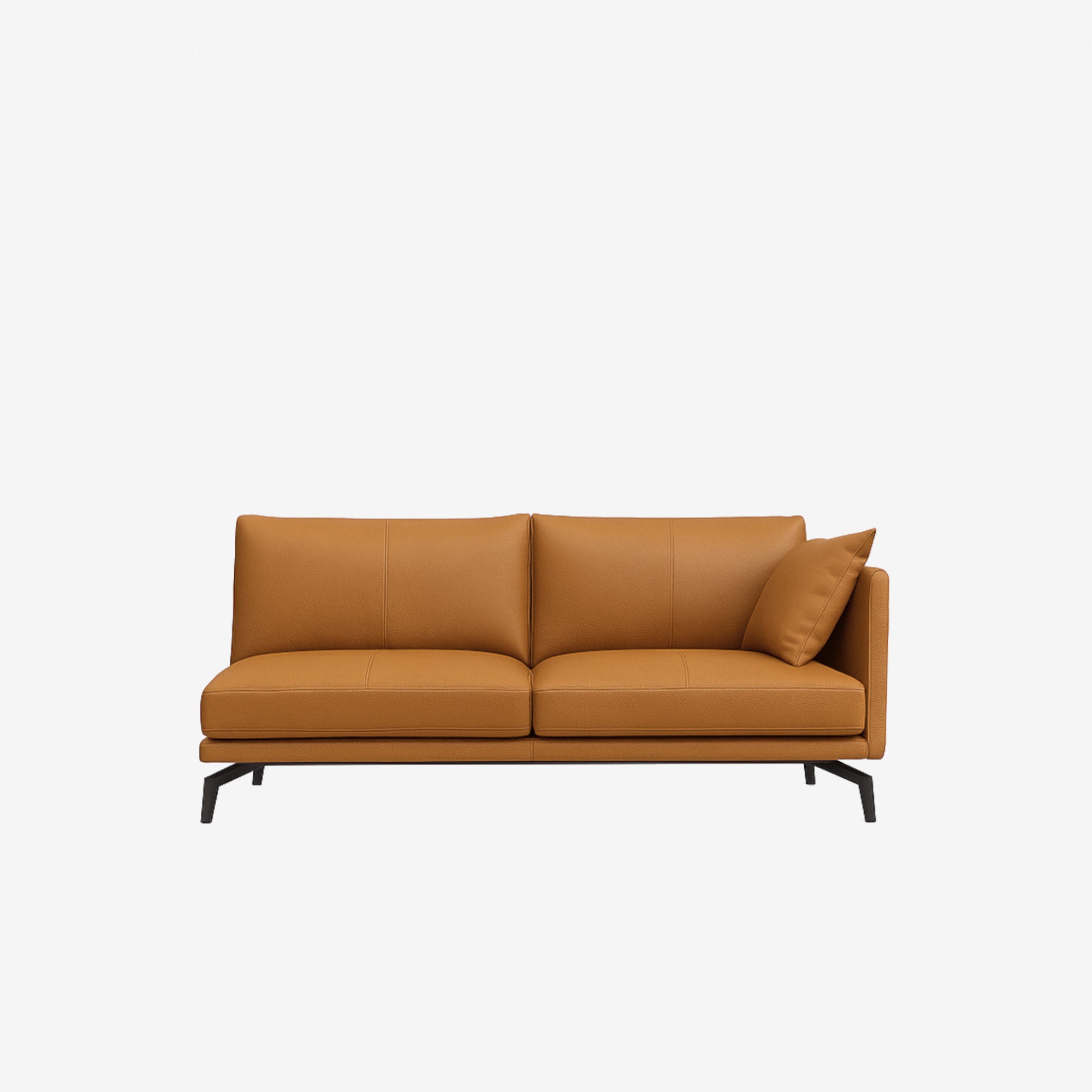 Portage Side Leather Sofa Left - Vedura Tan 