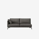 Portage Side Leather Sofa Right - Brianne Grey  