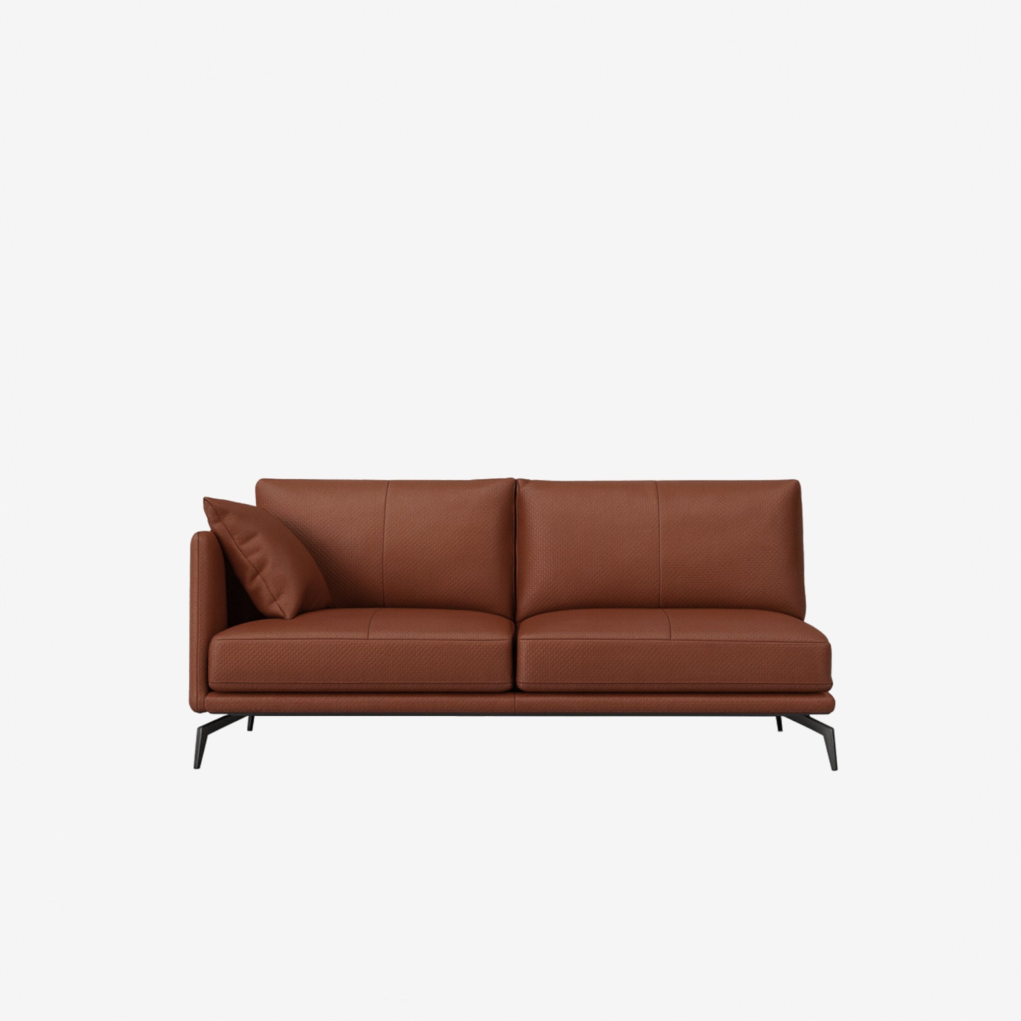 Portage Side Leather Sofa Right - Vedura Copper 