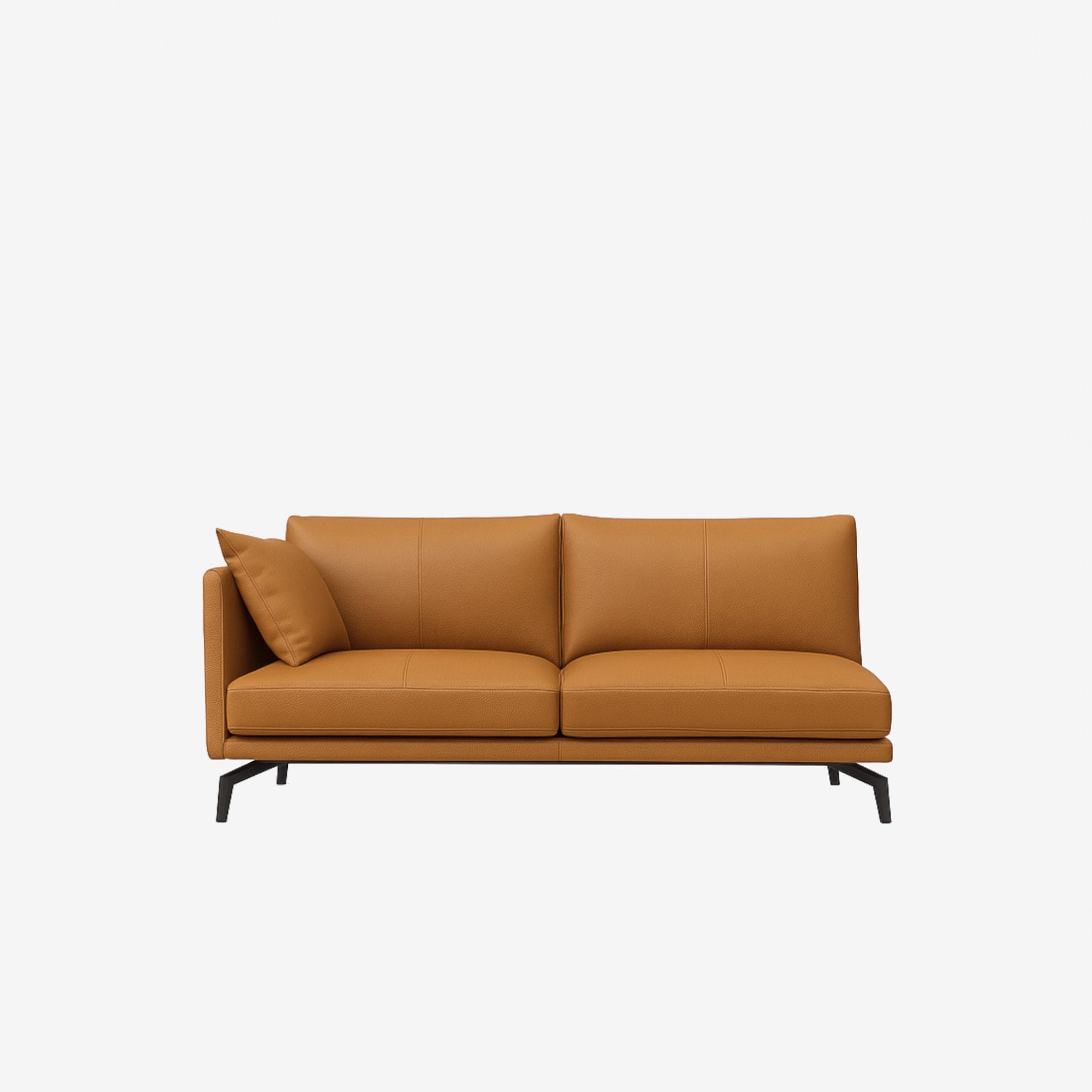 Portage Side Leather Sofa Right - Vedura Tan 