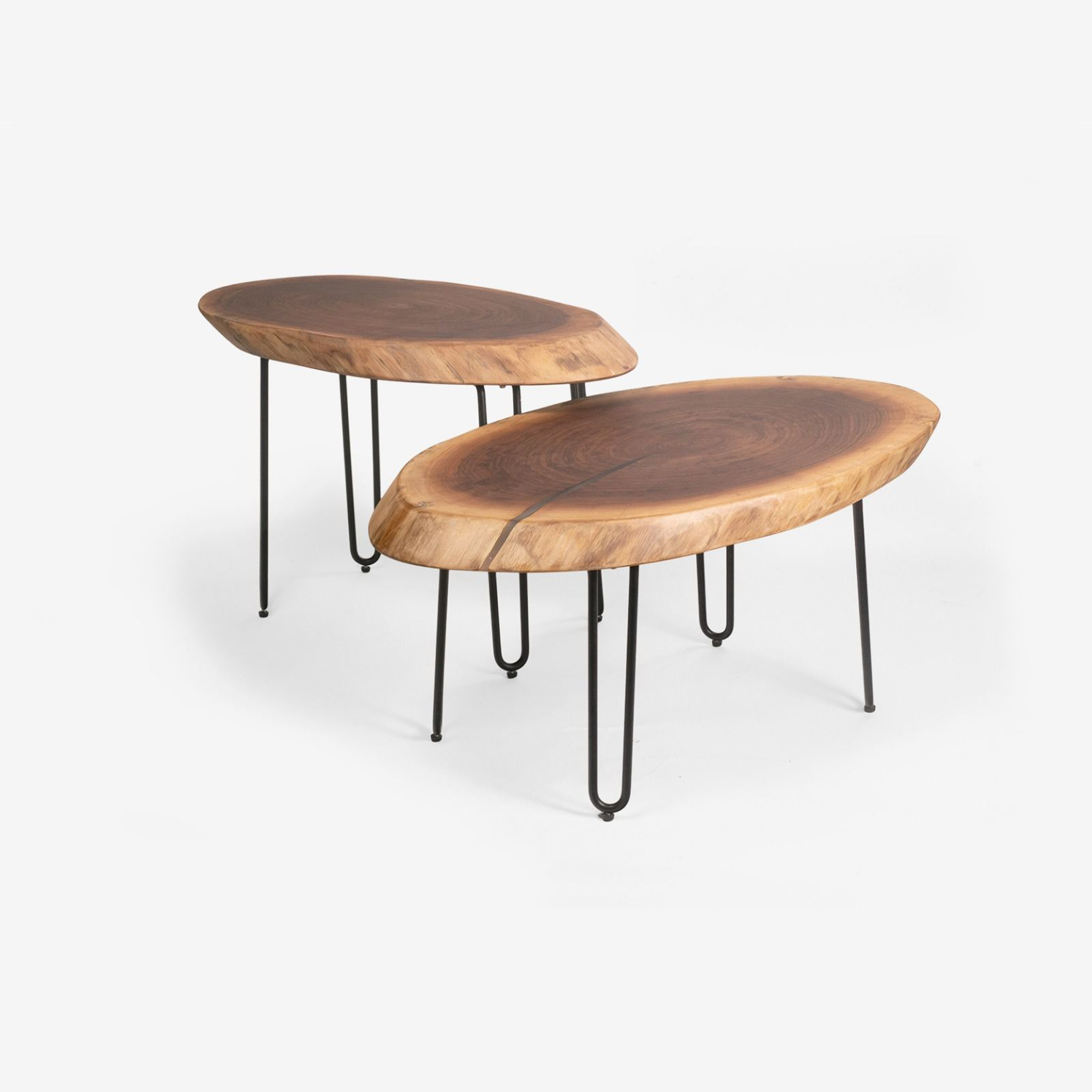 Oval American Black Walnut Coffee Table