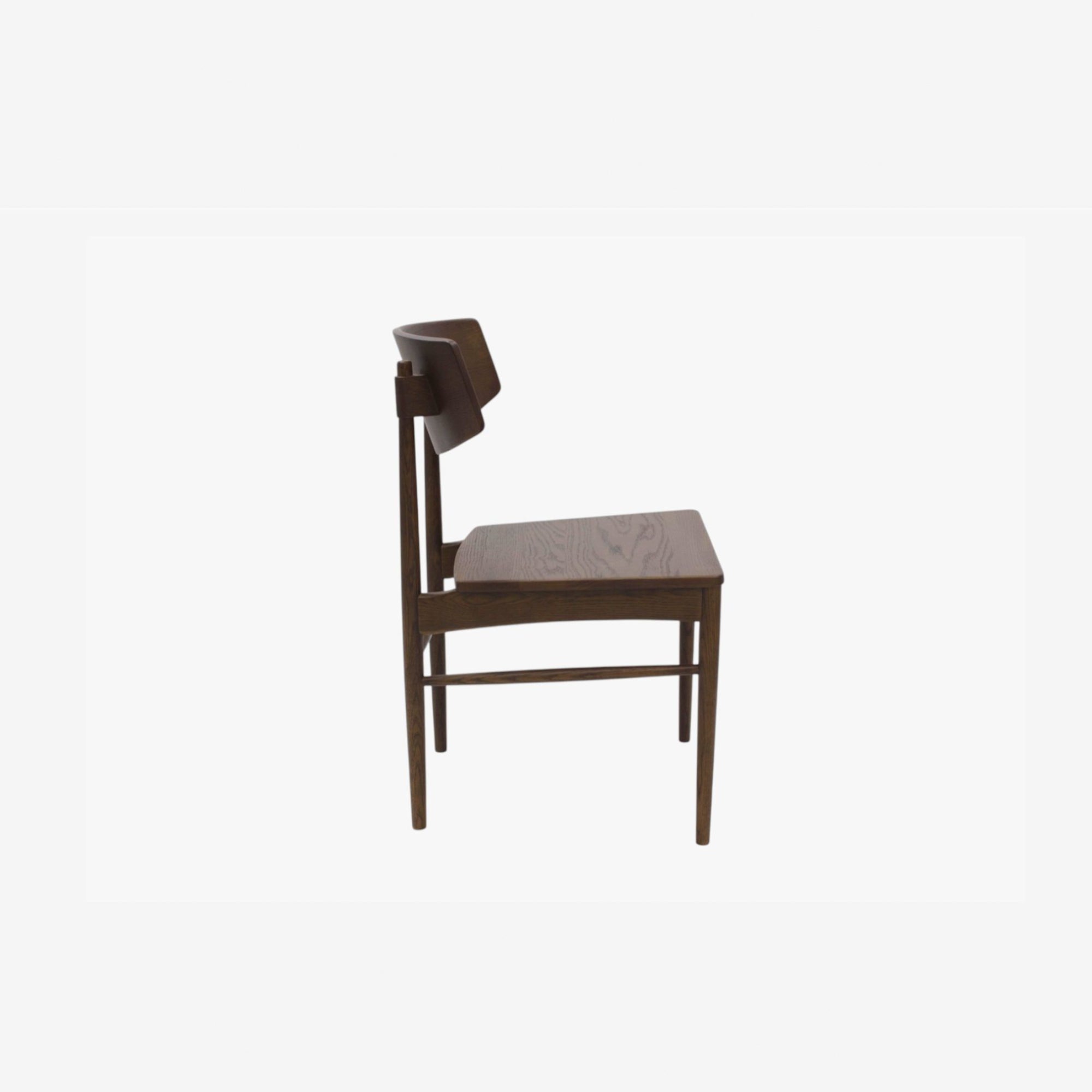 Edith Dining Chair - Wooden Seat - Caramel Oak