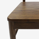 Edith Dining Chair - Wooden Seat - Caramel Oak Detail Photo