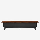 Graye TV Console 1.8m Charcoal with Solid American Black Walnut Wood Top