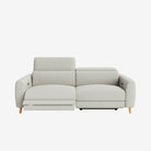 Hampton 3 Seater Fabric Recliner Sofa Stone