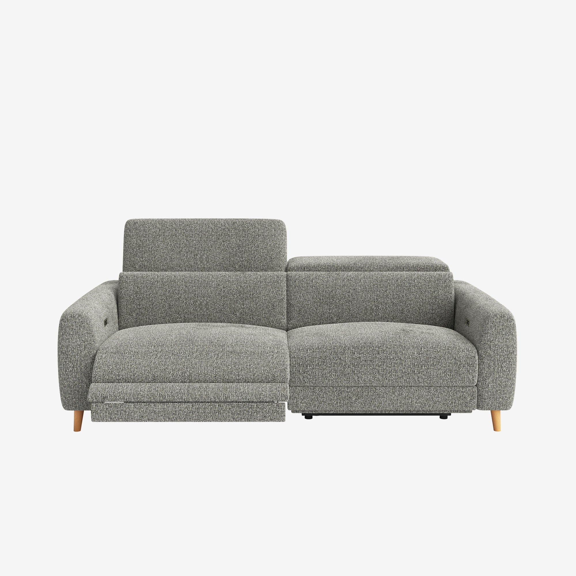 Hampton 3 Seater Fabric Recliner Sofa Storm