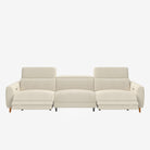 Hampton 4 Seater Fabric Recliner Sofa Oat