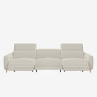 Hampton 4 Seater Fabric Recliner Sofa Sand