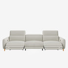 Hampton 4 Seater Fabric Recliner Stone