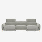 Hampton 4 Seater Fabric Recliner Storm