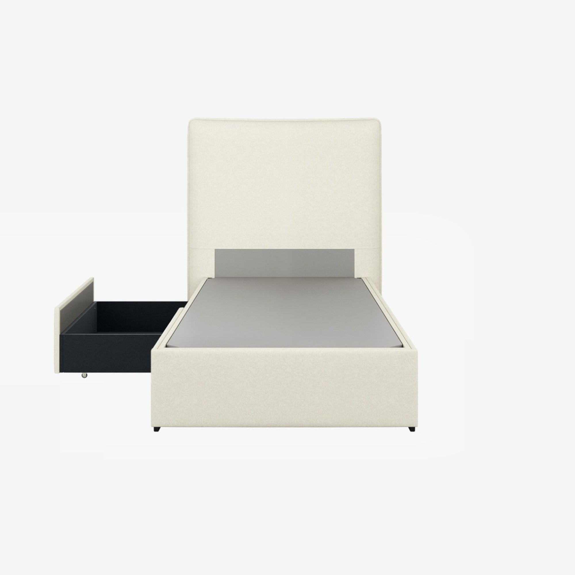 Lisbon Fabric Storage Bed Single