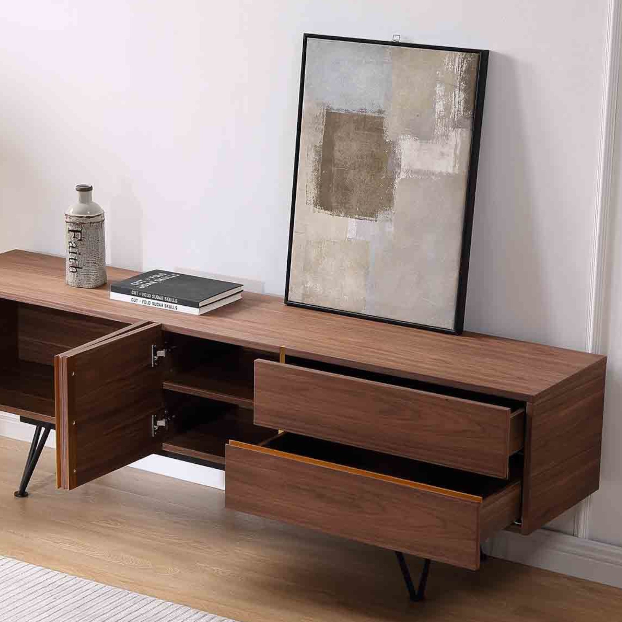 Logan TV Console 1.9m Lifestyle Photo