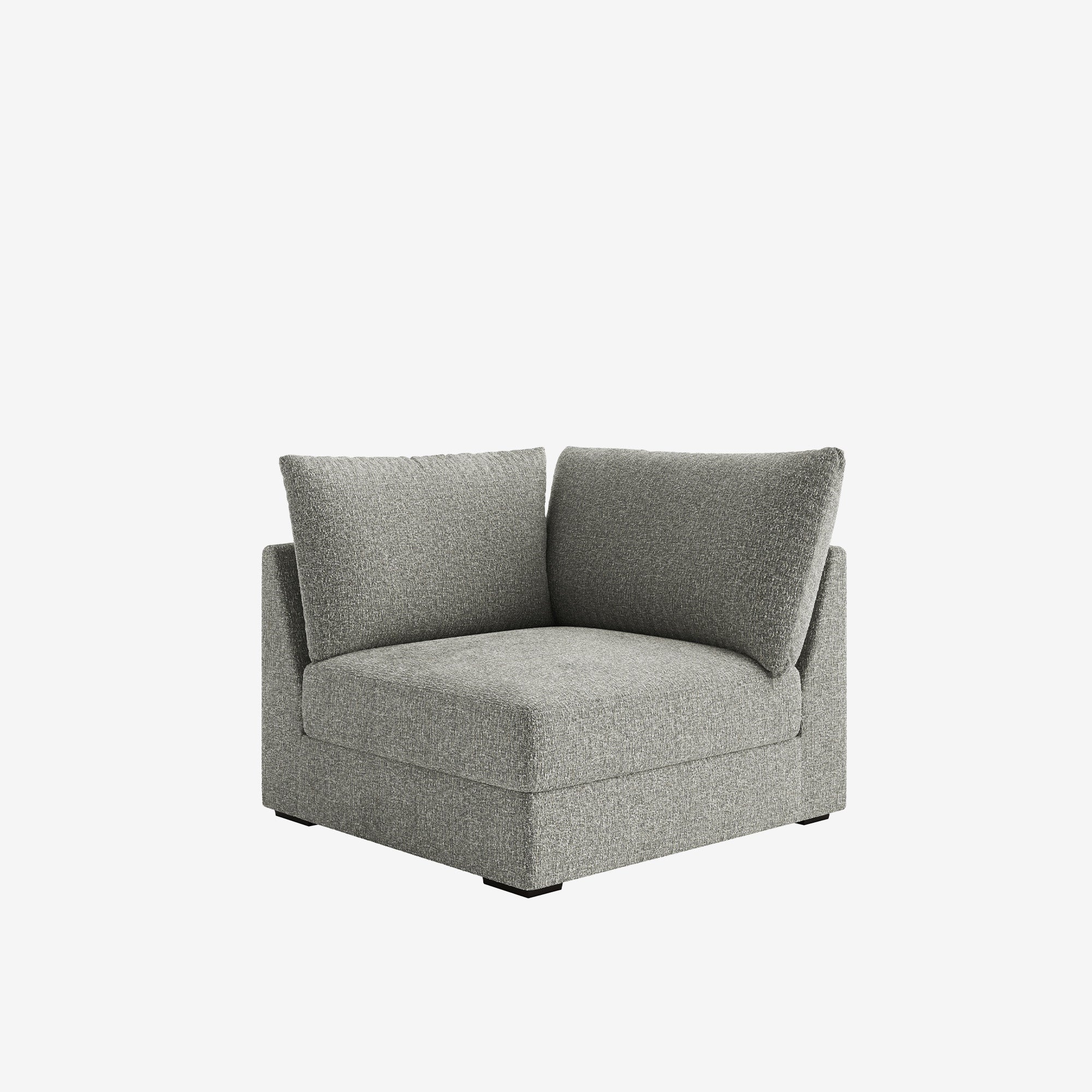 Melo Corner Fabric Sofa Standard Storm