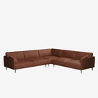 Portage Sectional Leather Sofa Vedura Copper