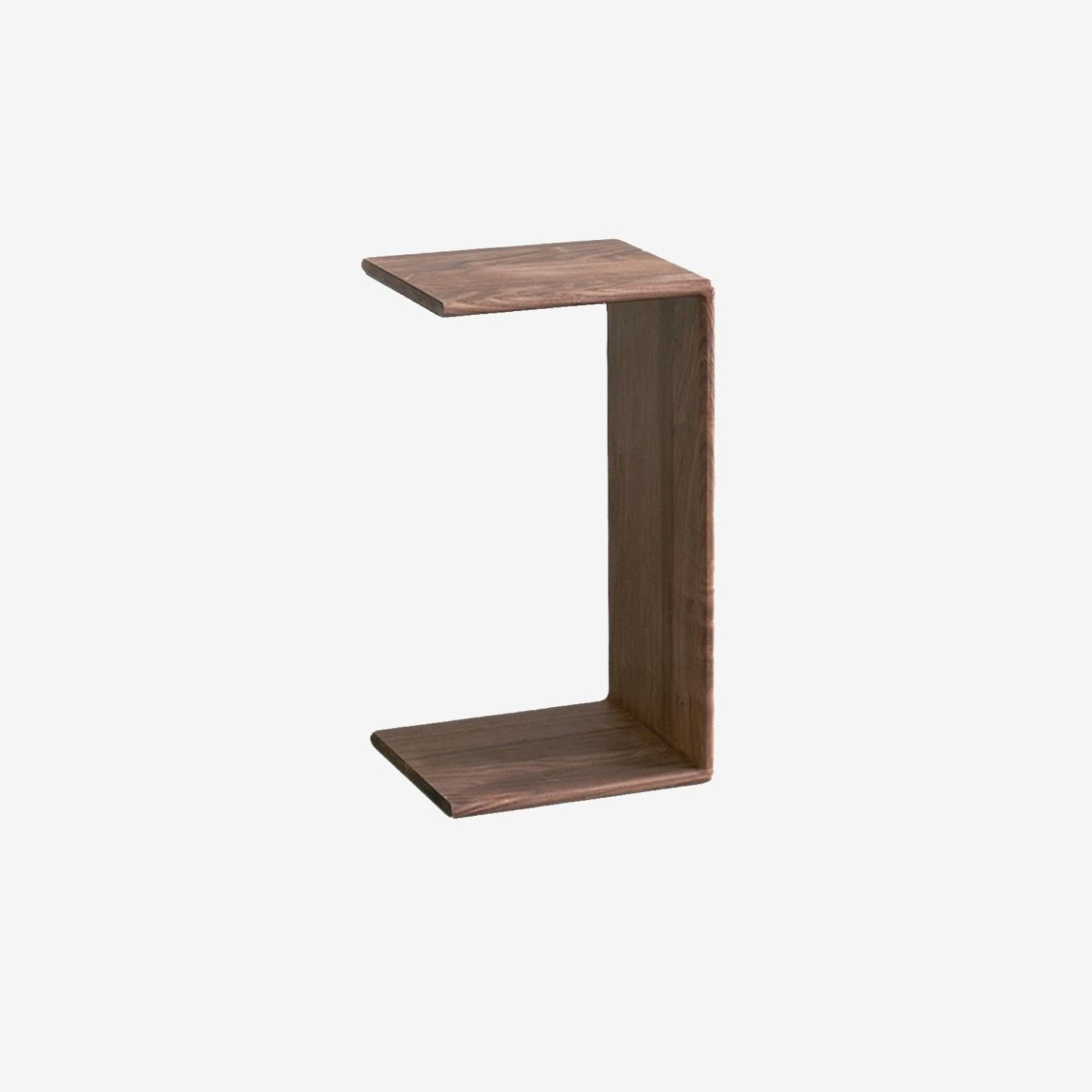 Preston C-Shaped Side Table - Walnut