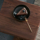 Preston C-Shaped Side Table - Walnut Lifestyle Photo