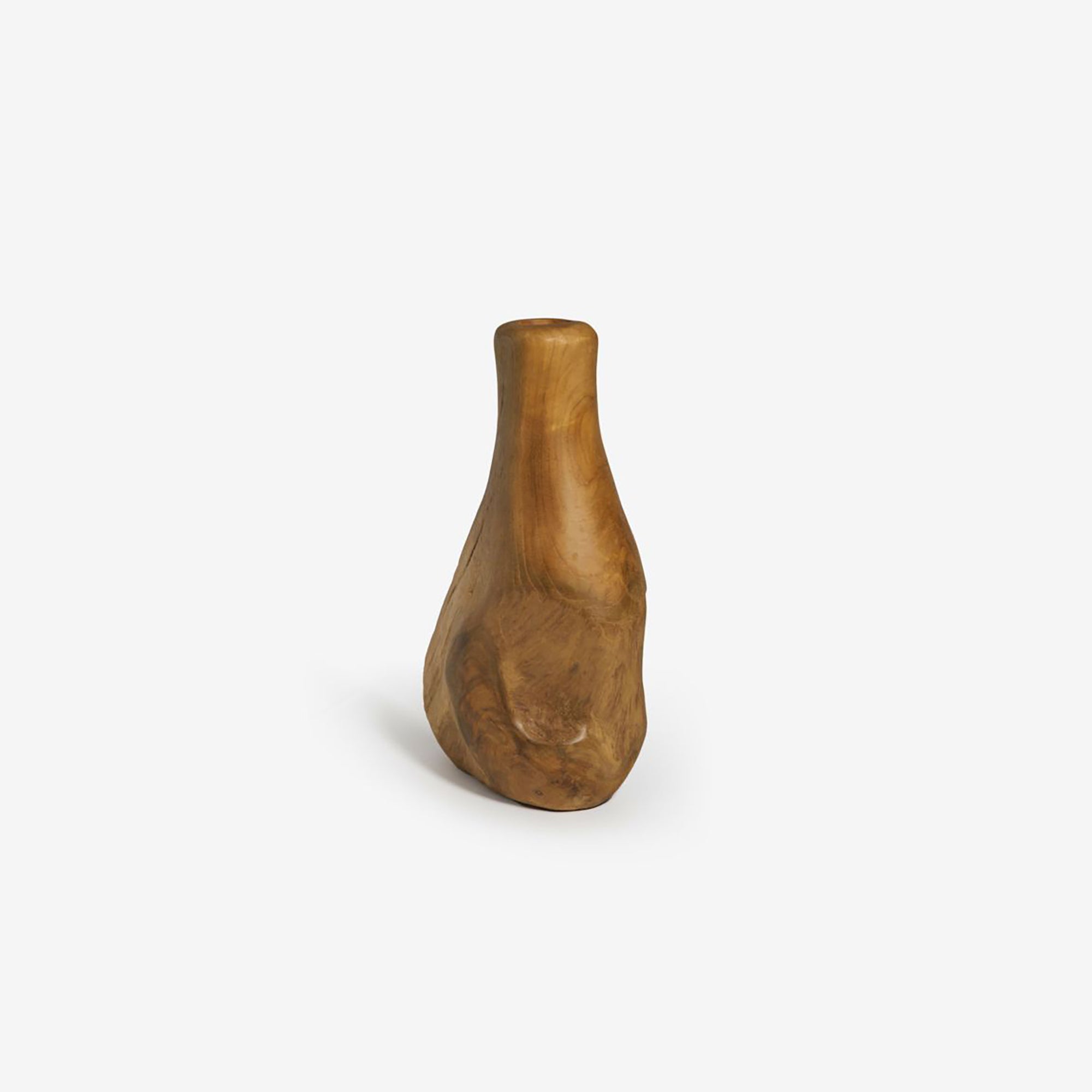 Teak Vase Large Woodware - Natural