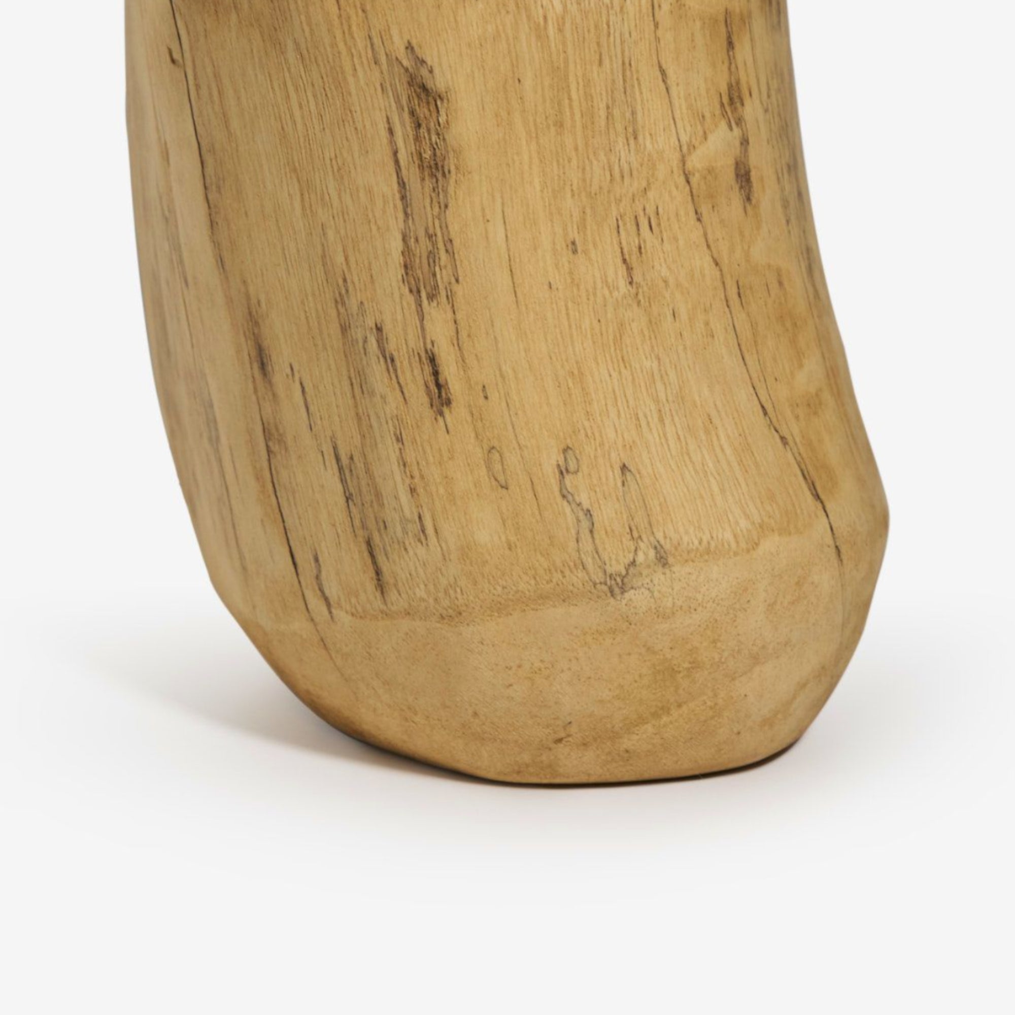 Teak Vase Small Woodware - Natural Detail Photo 