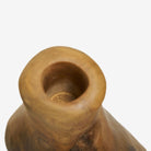 Teak Vase Small Woodware - Natural Detail Photo 