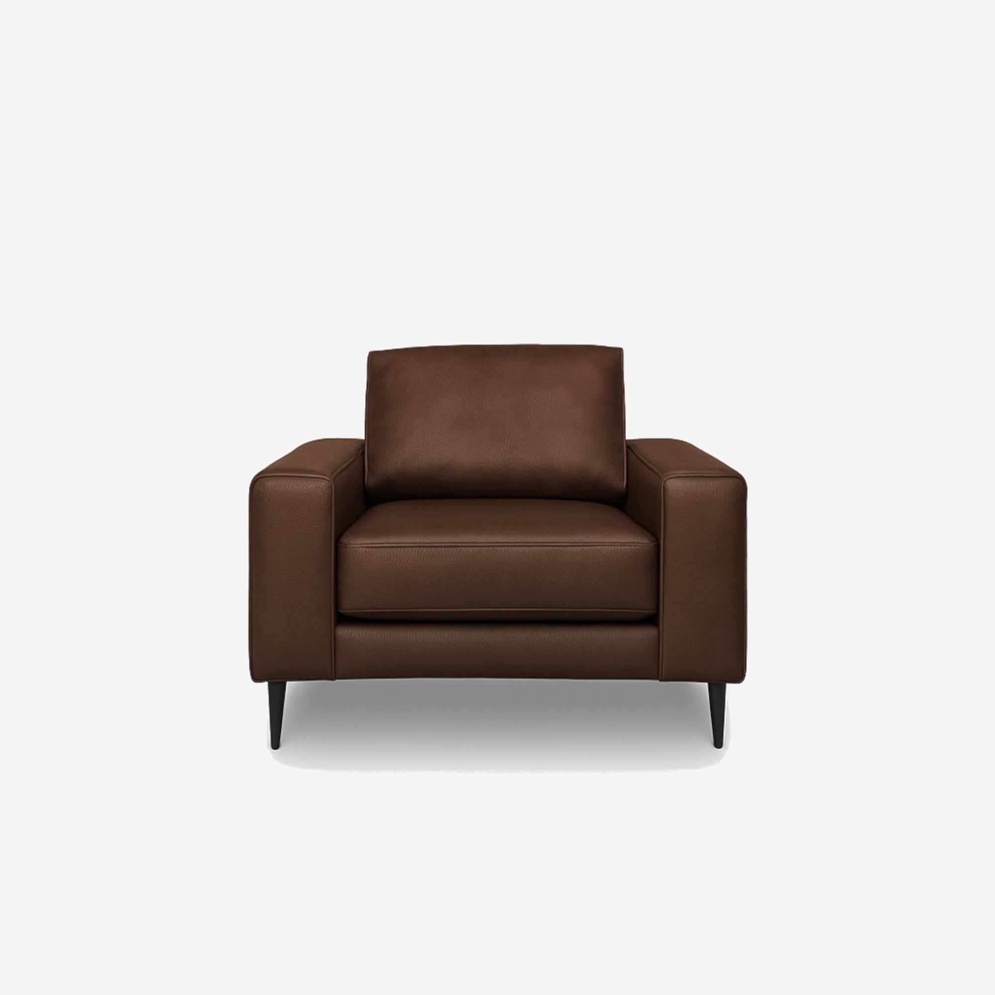 Reilly Leather Armchair - Natural Brown