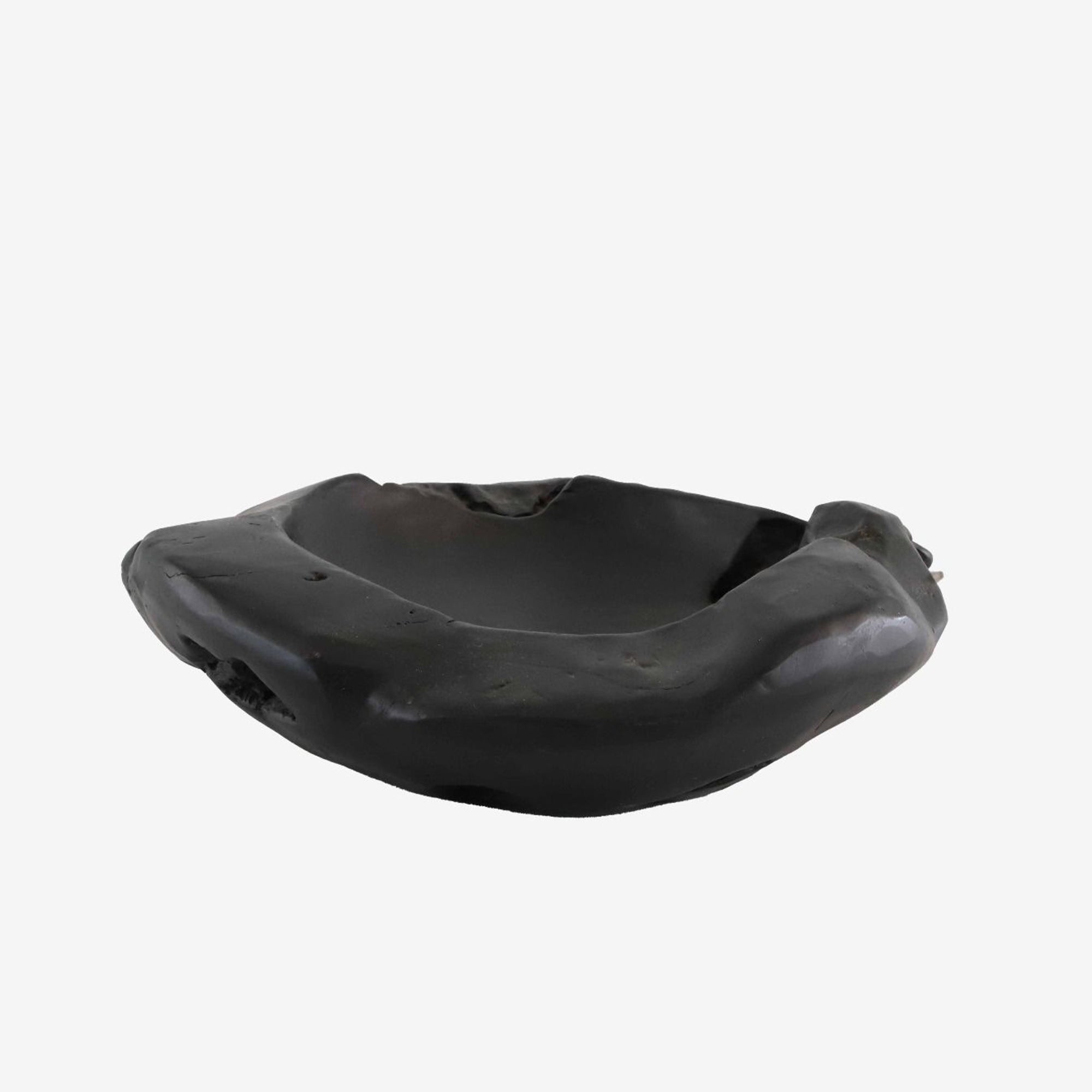 Teak Bowl Woodware - Black Large