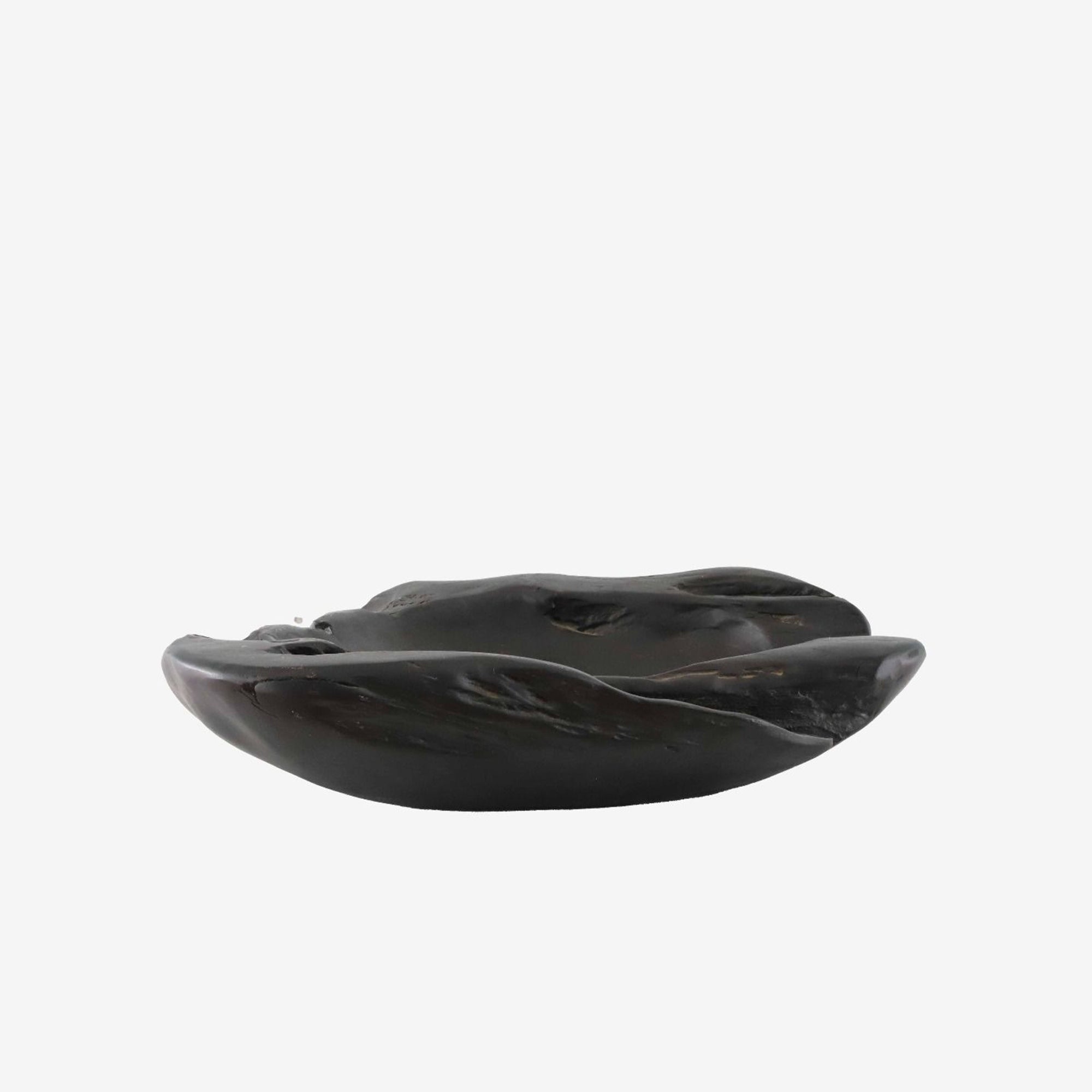 Teak Bowl Woodware - Black Medium