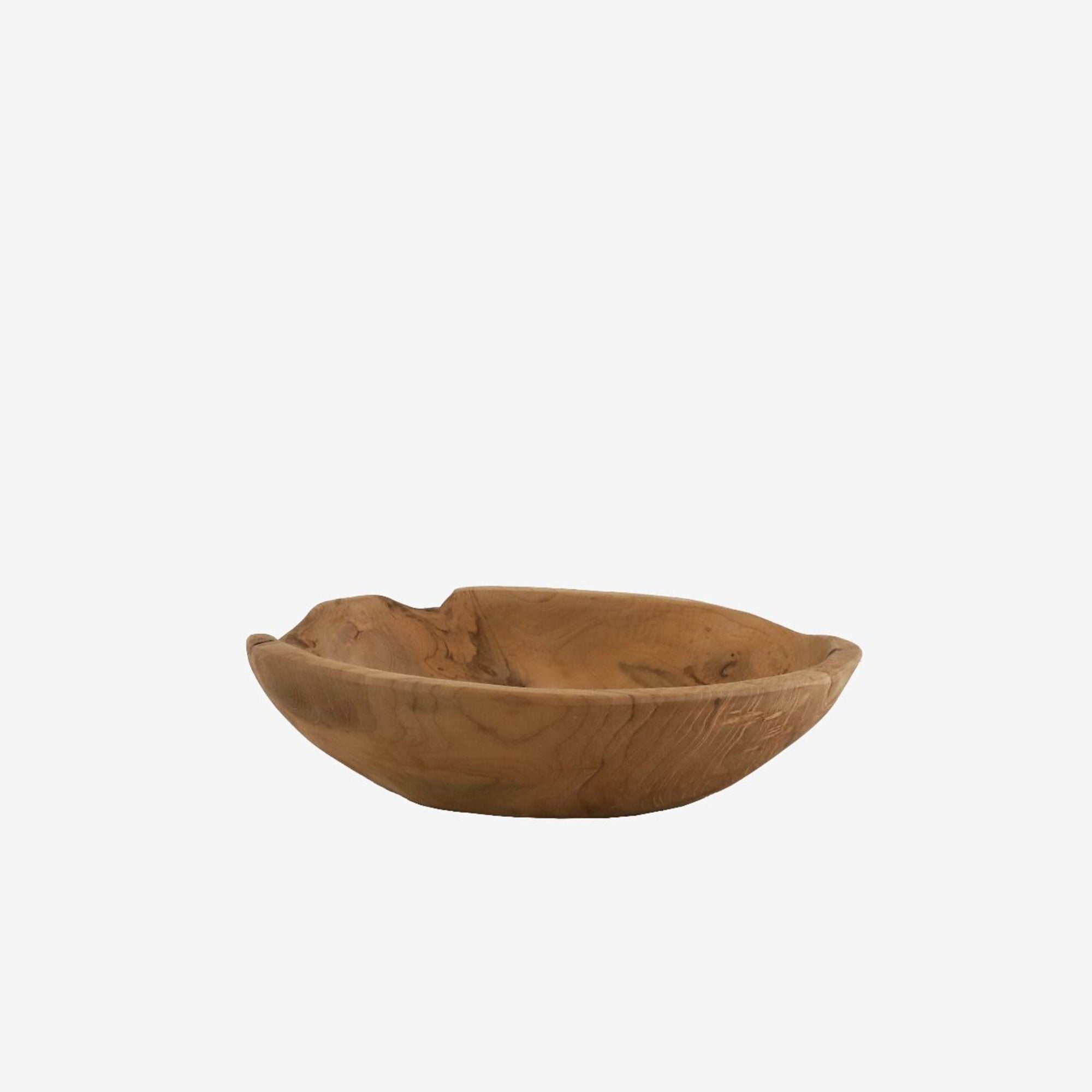 Teak Bowl Woodware - Natural Small