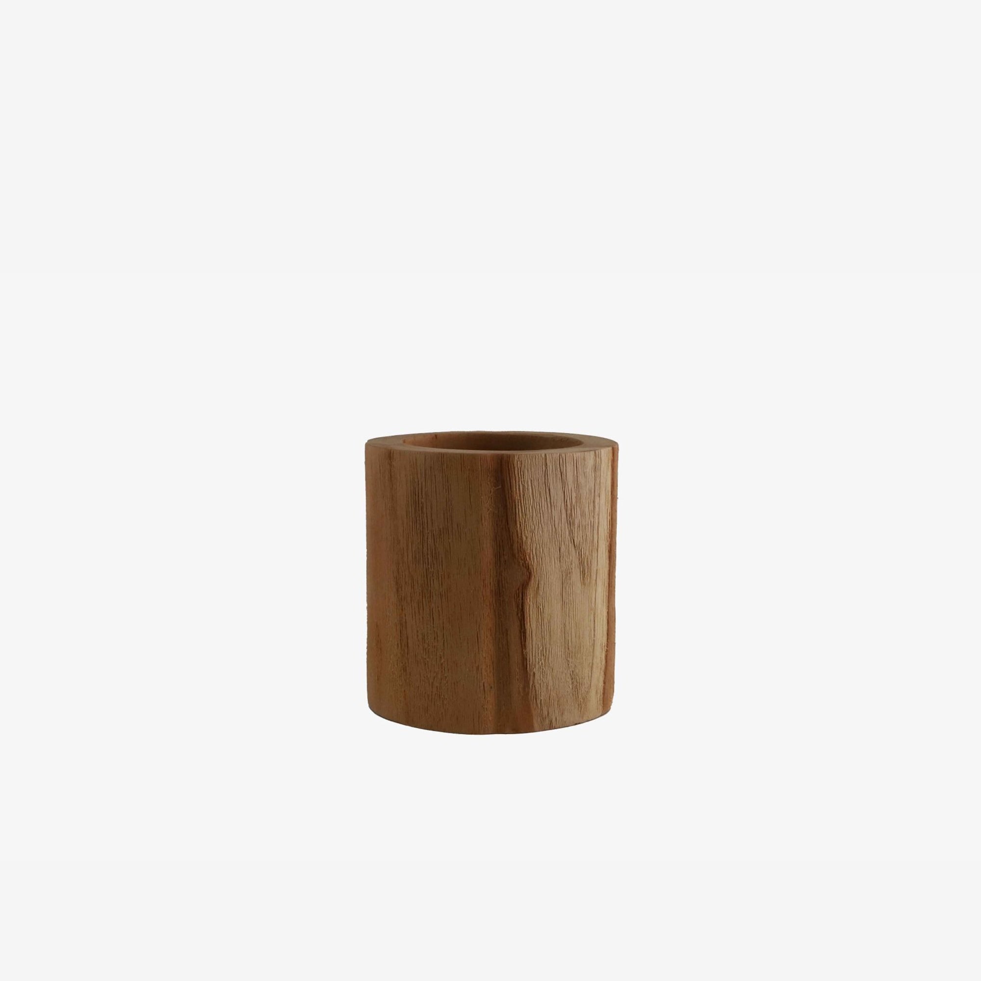 Teak Pot Large Woodware - Natural