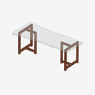 Torii Dining Table Legs - Mocha Walnut