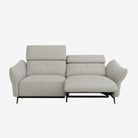 Vermont 3 Seater Fabric Recliner Sofa Grey