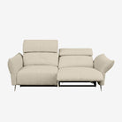 Vermont 3 Seater Fabric Recliner Sofa Oat