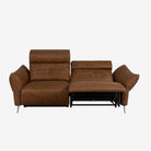 Vermont 3 Seater Leather Recliner Sofa - Chester Cocoa