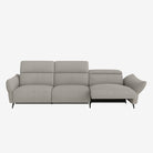 Vermont 4 Seater Fabric Recliner Sofa Grey