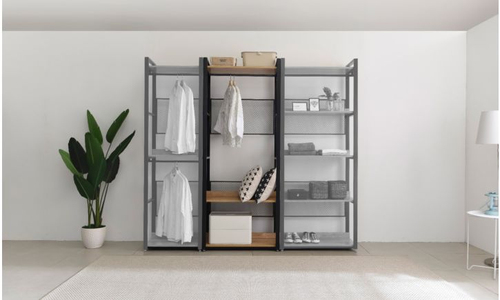 Mila 80cm Open-Concept Wardrobe