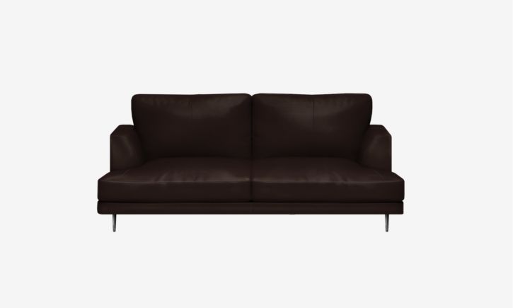 Angus 3 Seater Sofa - Leather - Brianne Raven