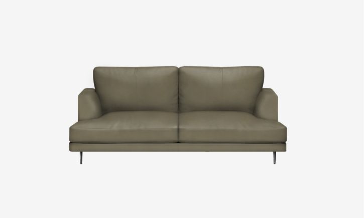 Angus 3 Seater Sofa - Leather - Satine Taupe