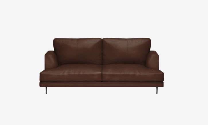 Angus 3 Seater Sofa - Leather - Vedura Copper