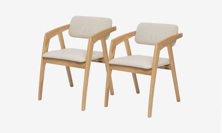 Astrid Dining Natural Chair Set of 2.