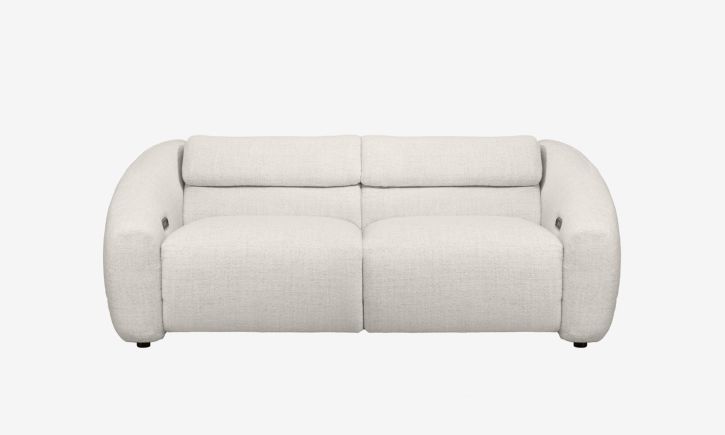 Bilbao 3 Seater Sofa Ivory Front Angle