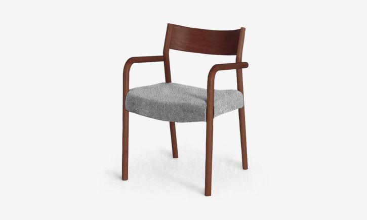 Product Photo of Elyse Dining Armchair - Walnut