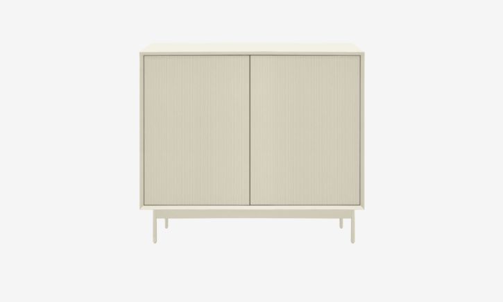 Product Photo of Graye Cabinet in Off-White 1.1m front view.
